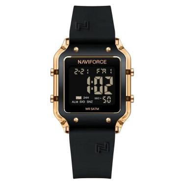 Imagem de Relógio Feminino Esportivo Multifuncional Digital 5atm A Prova D´agua Preto Rose