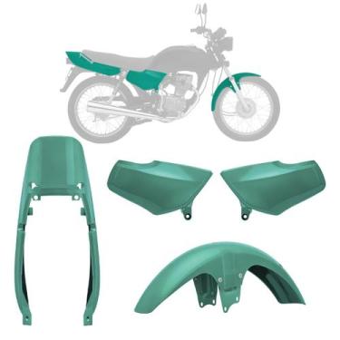 Imagem de Kit Carenagem 3 Peças Moto Honda Titan Ano 1995 1996 1997 1998 1999 - 
