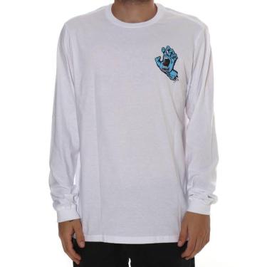 Imagem de Camiseta Santa Cruz Manga Longa Screaming Hand Branco-Unissex