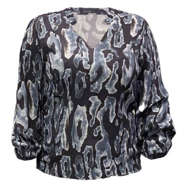 Imagem de Blusa Lado Avesso Decote V Maxi Animal-Feminino