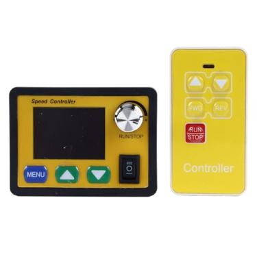 Imagem de DC Controlador de velocide do motor LCD Exibir governador ajustável bidirecional com botão e botão para motores elétricos Projetos de bricolage industrial Material abd 6V a 55V