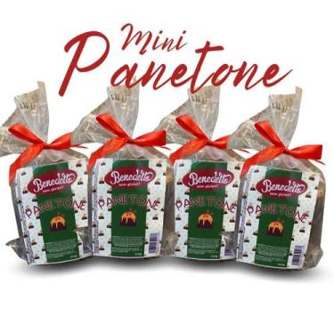 Imagem de Kit 4 mini panetone frutas sem gluten benedetto 240g - Benedetto Alime