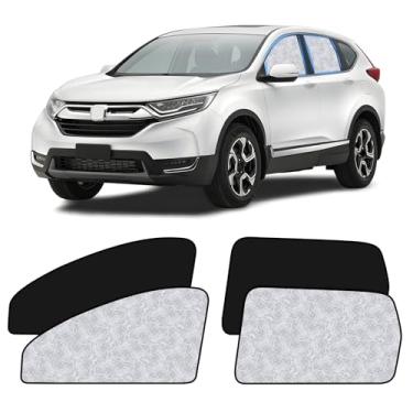 Imagem de ZATOOTO Persianas de janela de carro para Honda CR-V 2017-2022, 4 peças de capas magnéticas de janela de carro, 100% de proteção UV, cortinas de privacidade dobráveis para janela lateral para bebê