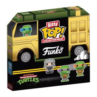 Imagem de Funko Tartarugas Ninja Tartarugas Ninja (TMNT) da Bitty Pop! – Pacote com 12 unidades – 2,2 cm – Tartarugas Ninja Retro/Clássica, Colecionável, Estante de Exibição Empilhável Incluída
