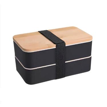 Imagem de Lancheira Bento Box Estilo Japonês 2 Camadas para Micro-ondas