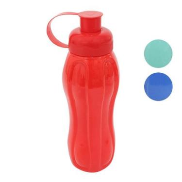 Imagem de Garrafa de Plástico 600ml Squeeze Color - Tudo em Caixa