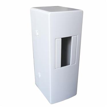 Imagem de KIT 50 CAIXA SOBREPOR PARA DISJUNTOR C/TOMADA E S/TOMADA (Caixa Disjuntor Slim Branco)