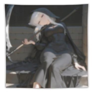 Imagem de LIEGBMEU Tapeçaria de biquíni sexy anime menina 152.4 cm x 152.4 cm interior exterior parede colcha arte decoração de tapeçaria caprichosa, AF121