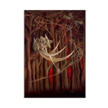 Imagem de SDYJ6GSW Remedios Varo impressões em tela arte de parede caminhantes famosas pinturas em tela surrealismo pôsteres imagem para quarto decoração de casa remédios Varo decoração de parede 100 x 70 cm