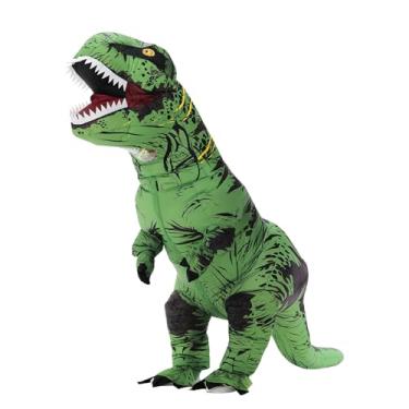 Imagem de Servllcell Inflatable Dinosaur Costume for Teens,Halloween Costumes T Rex Blow Up Costumes for Boys Girls,Cosplay Party(Green)