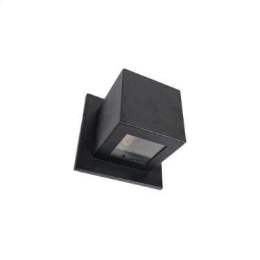 Imagem de Arandela cubo 1 foco 8x8x9 com base 12cm soquete G9 BL 08/1 preto