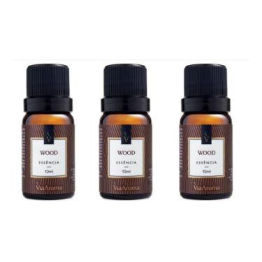 Imagem de Kit 3 Essencias Aromaticas Para Aparelho Aromatizador Eletrico - Wood 