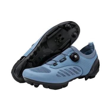 Imagem de Tênis De Ciclismo Masculino Azul Respirável LiXingMing Para Corrida De