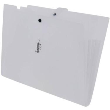 Imagem de Pasta Sanfonada Plastica A4 5 Divisoes Cristal - Polibras