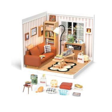 Imagem de Conjunto de construção Rolife DIY Miniature Plastic House com LED