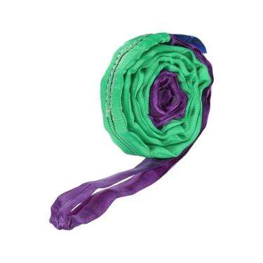 Imagem de PATIKIL Correias de elevação, 1 peça de poliéster de 1,8 m estilingue de teia pesada para serviço flexível para os olhos, alças de levantamento de puxar, suporte de lingas (1000 kg), roxo