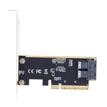 Imagem de PCIE para U.2 Adaptador Card de alta velocidade Porta dupla SFF 8643 Cartão de expansão para atualizações de servidor de computador 64 Gbps Transferência de dados Material PCB