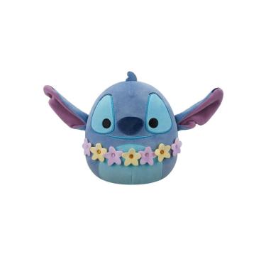 Imagem de Pelúcia Stitch com Colar Havaiano de 16cm - Squishmallows