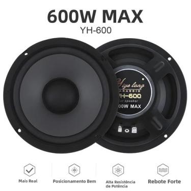 Imagem de Sistema De Som Para Carro 400W 500W 600W Alto-falante Coaxial De 4 Pol