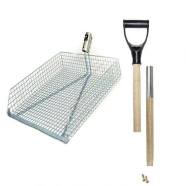 Imagem de Pá Peneira Coletora De Esterco (com Cabo) 43x43x8 - A M