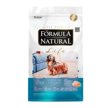 Imagem de Ração Fórmula Natural Life Cães Sênior Porte Mini e Pequeno Frango e Cenoura 10,1kg