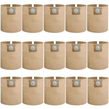 Imagem de Pacote com 15 sacos para aspirador de pó DXVA19-4104 compatíveis com aspiradores de pó molhado/seco DEWALT, DXV05P, DXV05S, DXV06PL, DXV08S, DXV08S, DXV08SL, DXV08SA