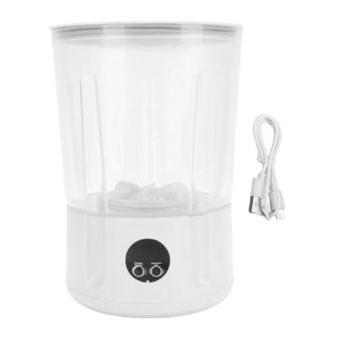 Imagem de Asixxsix Lavadora de Roupas íntimas, Máquina de Lavar Portátil Sem Fio Recarregável, Máquina de Lavar Roupa de Roupa Silenciosa, Roupas íntimas de Limpeza Profunda, Roupas de bebê, (Branco)