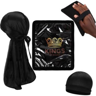 Imagem de Kit de treinamento Wave Sanguanlun 360 Waves com Laydown Pad e Durag