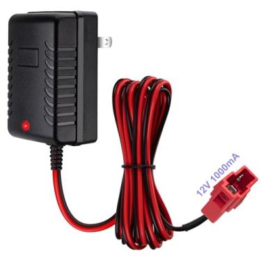 Imagem de Carregador de bateria de 6 V para carro 6V 1000mA para Porsche 918 Audi R8 Kid Trax GMC Disney Wildfire Quad Wal-Mart Kid TRAX Moto ATV plugue quadrado vermelho