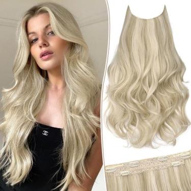 Imagem de Extensões de cabelo KookaStyle Invisible Wire Long Wavy Light Brown