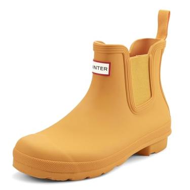 Imagem de Hunter Bota de chuva feminina original Chelsea, Amarelo, 40