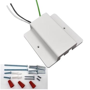 Imagem de Conector de dossel flutuante de trilho H para trilho de trilho tipo H de circuito único, acessórios de luminárias de trilho de 3 fios (branco branco)