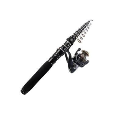 Imagem de Vara de Pesca de Viagem Rod Reel Combos Portátil Carbono Telescópico Reels vara de pesca com molinete(3.0M Rod 3000 Reel)