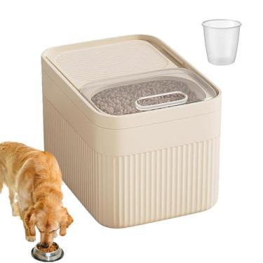 Imagem de Rrlihjgu Recipiente Para Arroz - Caixa De Armazenamento De Cereais De Grande Capacidade Com Copo Medidor | Recipientes Para Arroz Seguros Para -Louças,Para Cereais Ração Farinha Snacks Grãos