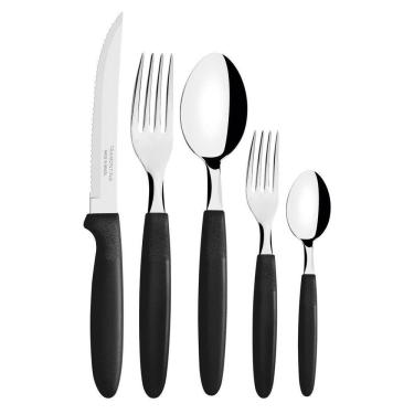 Imagem de Faqueiro Inox 30 Peças Ipanema + 2 Conjuntos Facas 9Peças