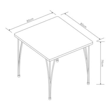 Imagem de Mesa Quadrada JHC: Prática e Elegante |