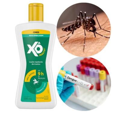 Imagem de Repelente XO Inseto Loção 200ml DEET 9h Repelente Mosquito Proteção Nã