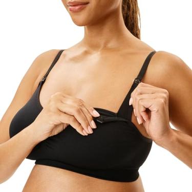 Imagem de Motherhood Maternity Sutiã de amamentação feminino sem costura, Preto, G