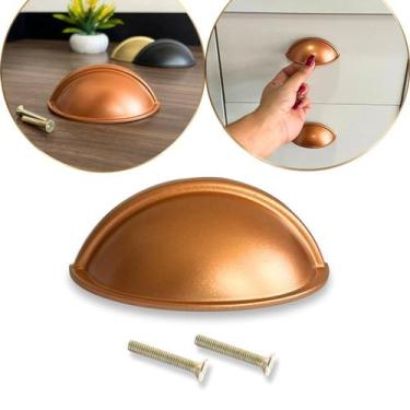 Imagem de 8 Puxador de Gavetas, armário Modelo Concha alta qualidade - Compras F