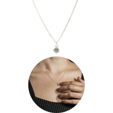 Imagem de Colar Prata 925 Ponto Luz Clássico 45cm Zircônia - Sansara Joias