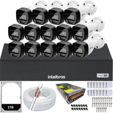 Imagem de Kit 14 Câmeras 1220B Full Color Intelbras Dvr Mhdx 16ch Hd 1TB colorid