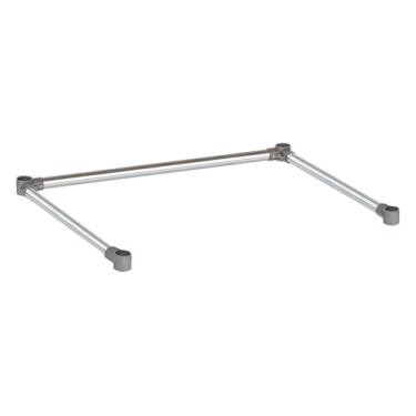 Imagem de DuraSteel Suporte de mesa de trabalho de base aberta - Suportes transversais de perna estabilizadores de mesa de 76 x 91 cm - Serve para mesa de trabalho comercial de aço inoxidável ou madeira de