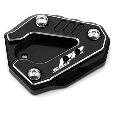 Imagem de BYYINGSUS Chaveiro de extensão de suporte lateral para motocicleta compatível com S1000 RR S1000RR S 1000 RR 2019-2020 2021 2022 2023 2024 (um suporte preto)