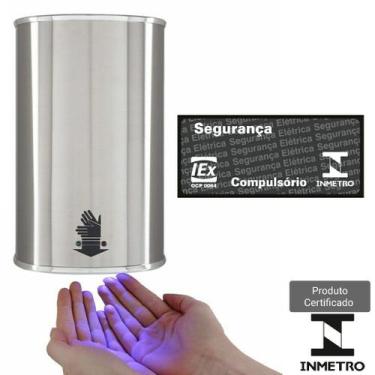 Imagem de Secador de mãos automático ECO-1800 INOX 220V - Dakmark