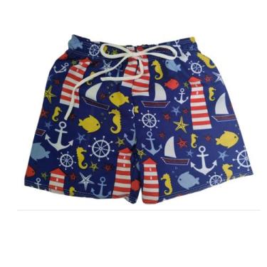 Imagem de Bermuda Infantil Menino - Estacoes da moda , Azulmarinheiro, 4