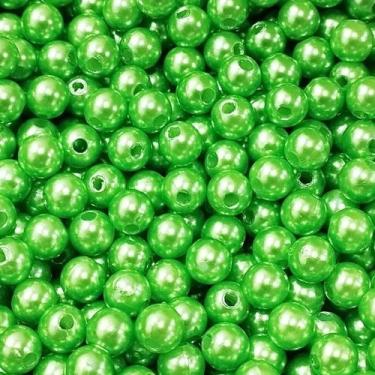 Imagem de PÉROLA DE ABS LISA Nº 06 20G PEROLA 6 MM - LADEIRA BIJUTERIAS, VERDE