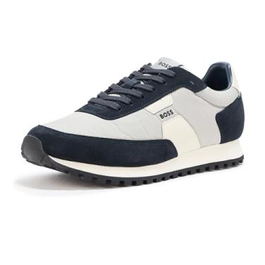 Imagem de BOSS Tênis masculino Parkour Runn, Azul-marinho/cinza pérola, 40