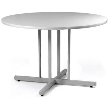 Imagem de Mesa Redonda 1200 mm Cinza/cinza Mdf 15mm - SchoolCenter