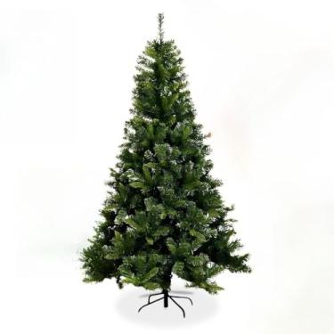 Imagem de Árvore de Natal Completa Pinheiro 2,40m - 1400 Galhos Cheios Verde Premium com Pé de Ferro, Decoração Premium para Casa e Festas(Verde)