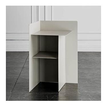 Imagem de Mesa lateral, sofá mesas laterais mesa lateral moderna sala de estar sofá mesa lateral pequena mesa de cabeceira quarto mesa de cabeceira de ferro forjado escritório criativo mini mesa de centro mesas
